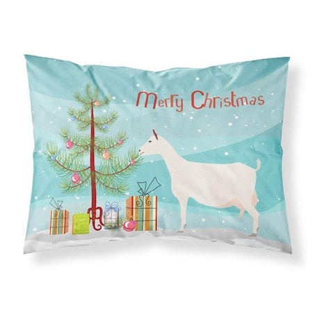 Carolines Treasures Carolines Treasures BB9256PILLOWCASE Saanen Goat Christmas Fabric Standard Pillowcase BB9256PILLOWCASE